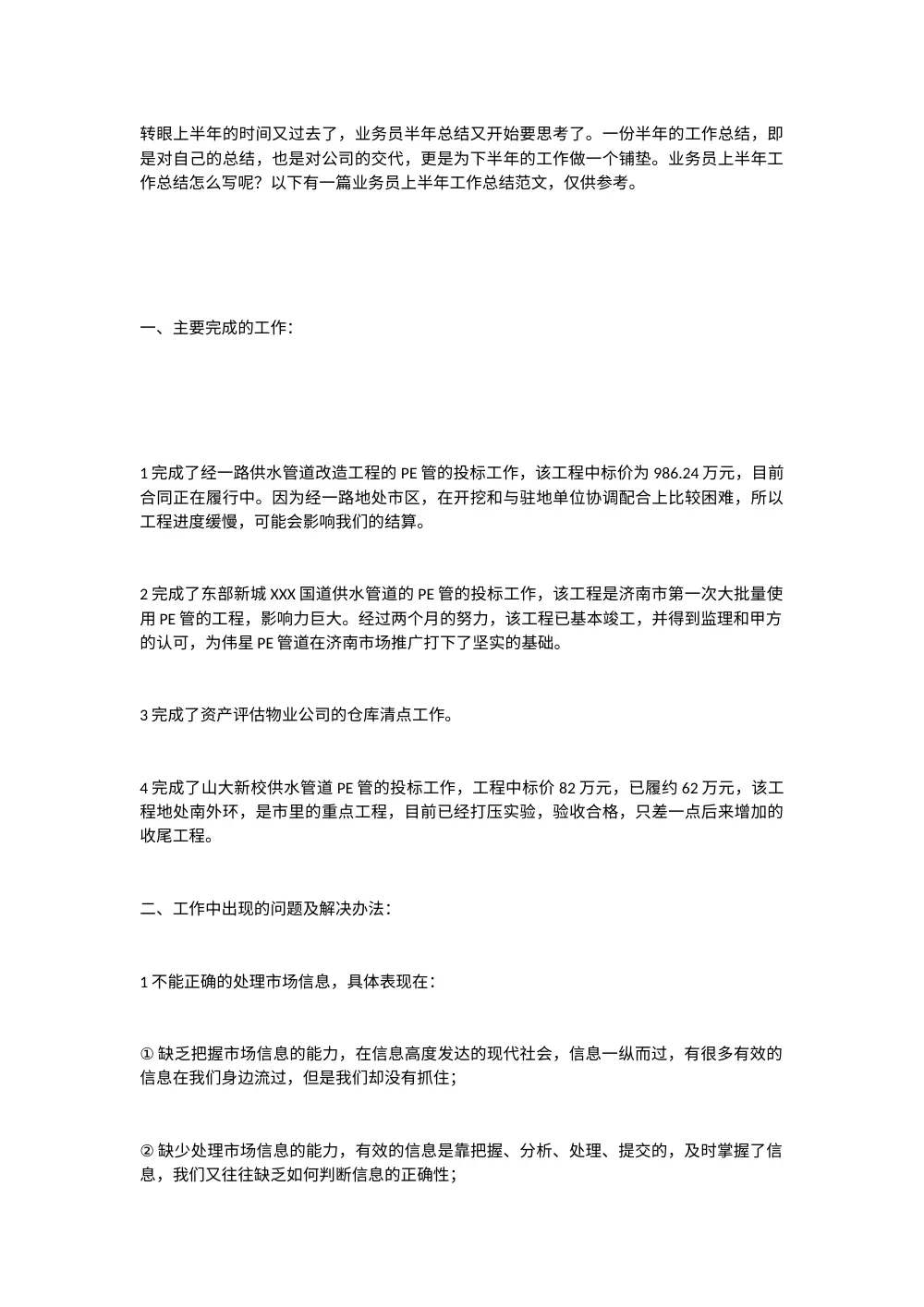 业务员半年总结1 第2页