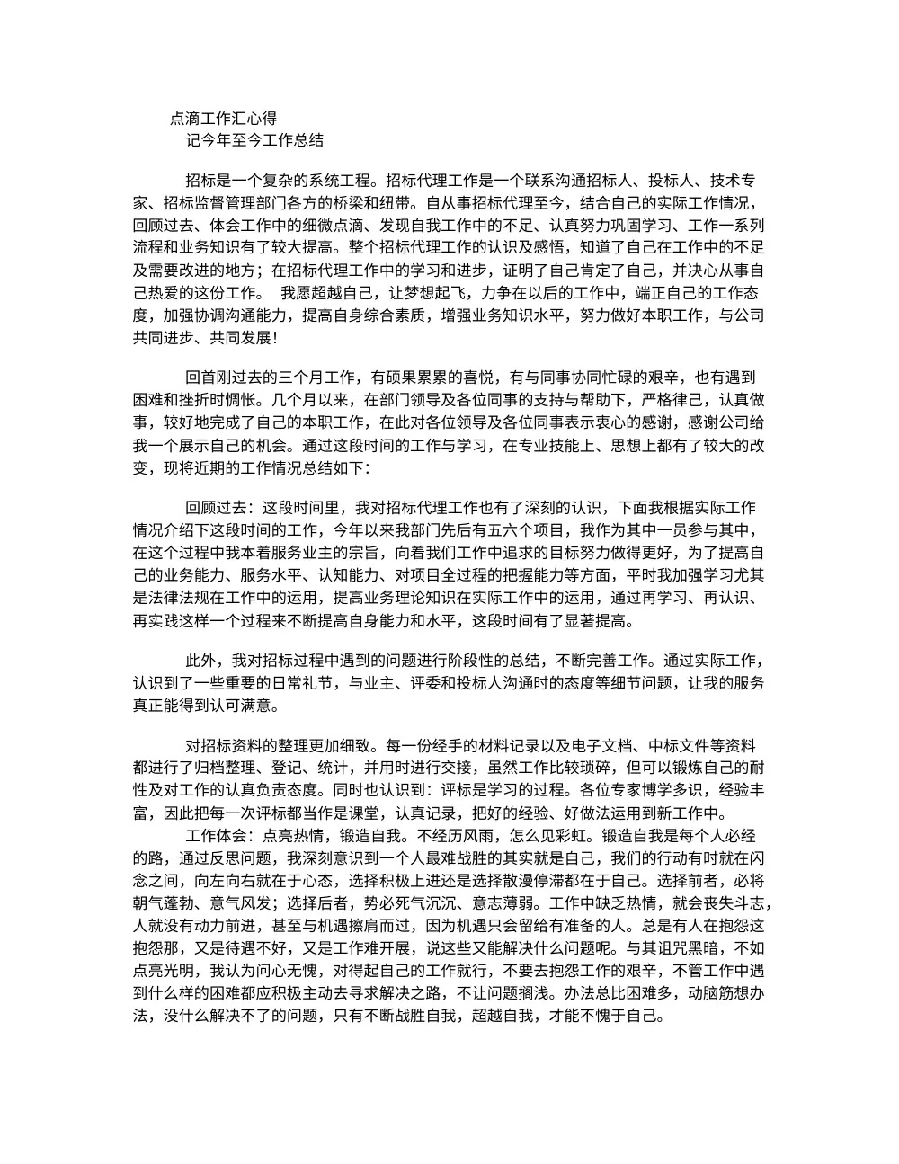 招标代理年终工作总结报告 | 2024年工作回顾与心得 第2页