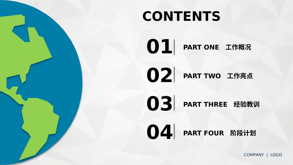 商务工作总结计划PPT模板 - 2017商务报告 第3页